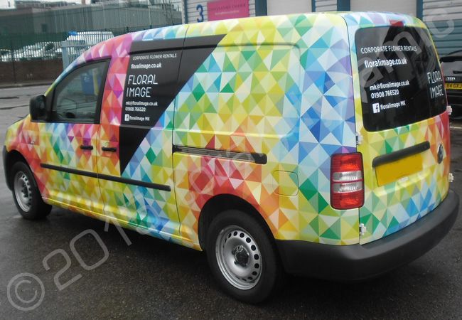 Totally Dynamic :: VW Caddy van fully vinyl wrapped for Floral Image in ...